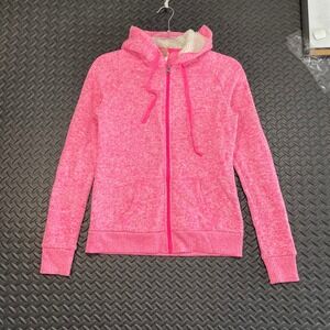 No Boundaries Pink Fuzzy Hood‎ Warm Casual Wear Zip Up Women's Size Medium